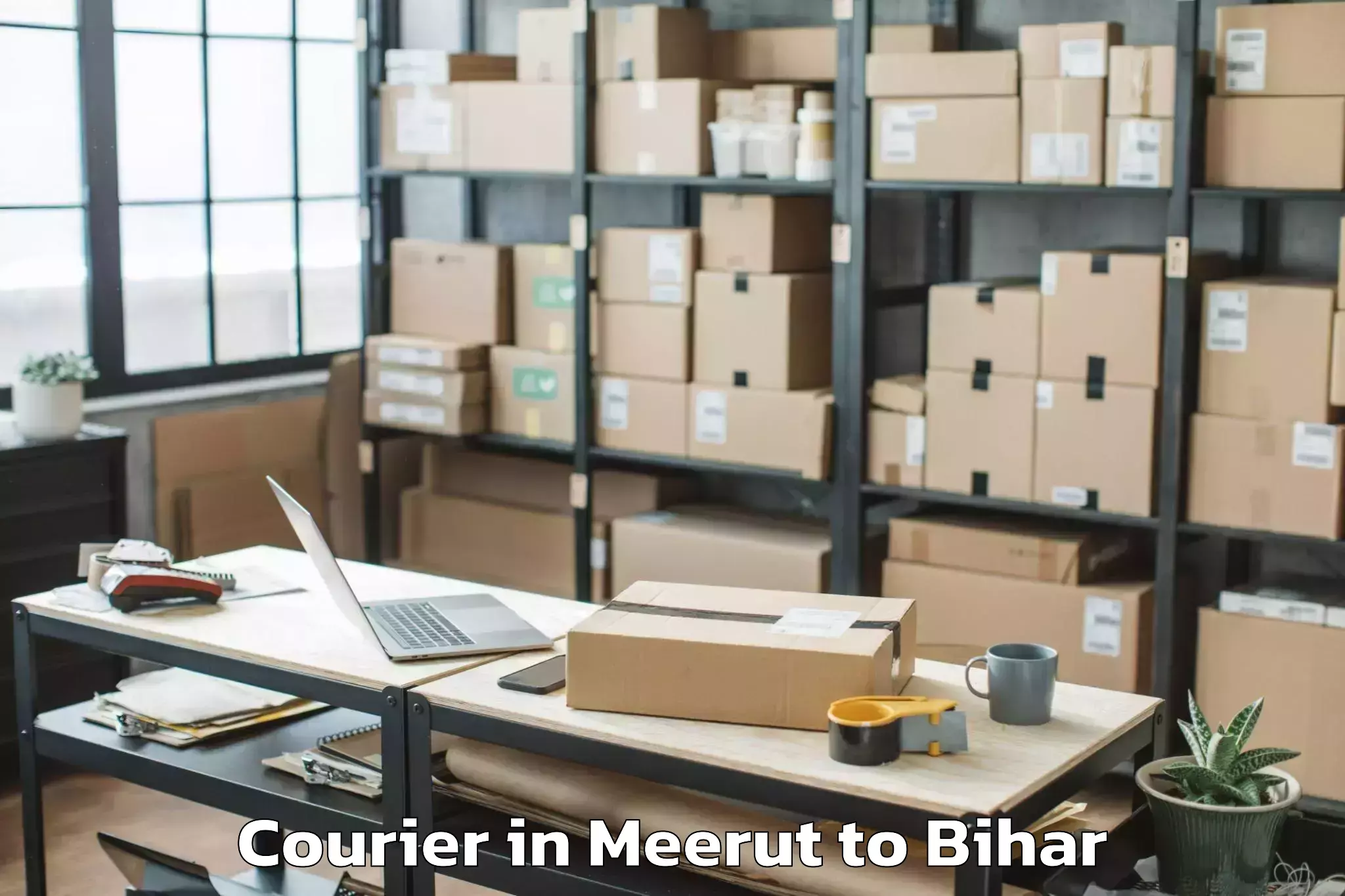 Hassle-Free Meerut to Dholi Moraul Courier